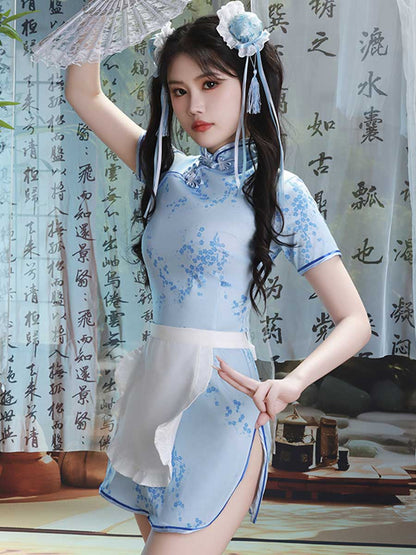 Chinese Traditional Qipao Dress - Elegant High Slit Cheongsam Blesssafe