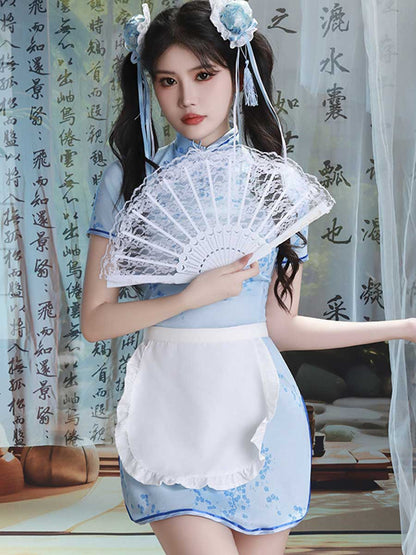 Chinese Traditional Qipao Dress - Elegant High Slit Cheongsam Blesssafe