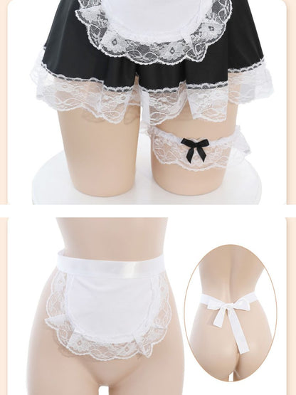 Flirty French Maid Cosplay Uniform Set Blesssafe
