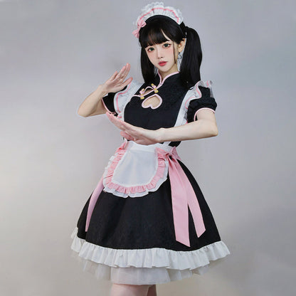 Anime Cheongsam Lolita Maid Cosplay Dress Set Blesssafe
