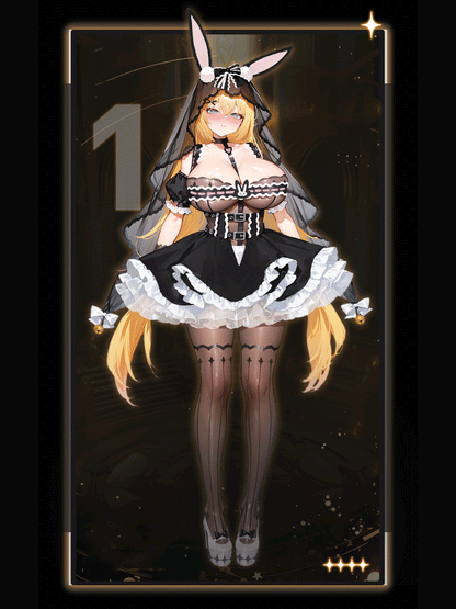 Black Lolita Bunny Cosplay Costume Sweet Gothic Lace Rabbit Set