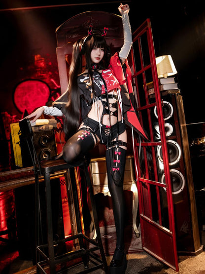 Punk Gothic Lingerie Bunny Cosplay Set
