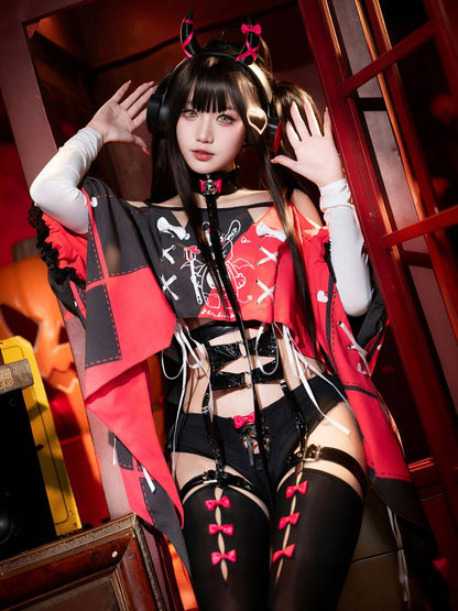 Punk Gothic Lingerie Bunny Cosplay Set