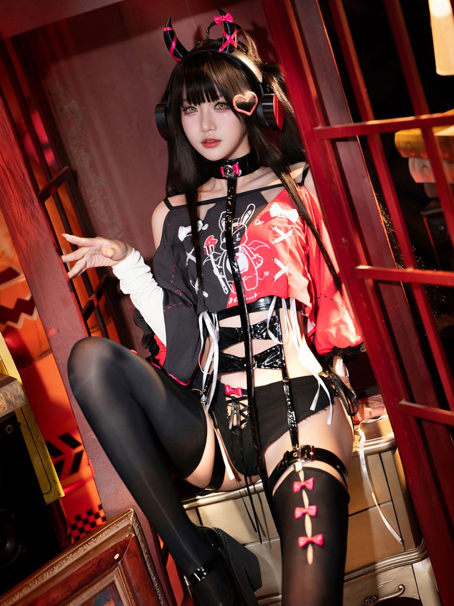 Punk Gothic Lingerie Bunny Cosplay Set