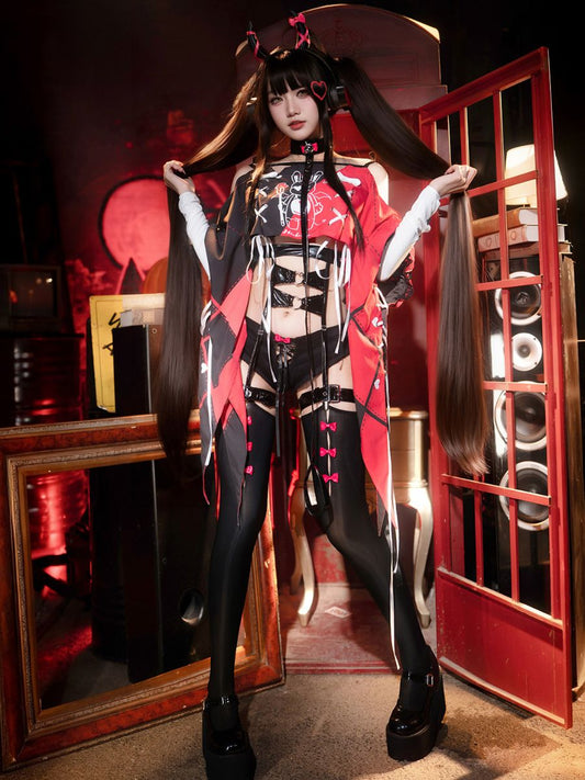 Punk Gothic Lingerie Bunny Cosplay Set