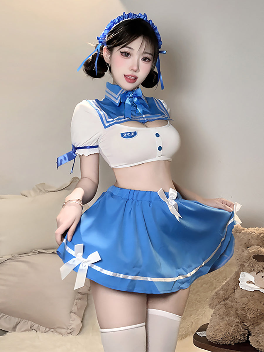 Cute Candy Lady School Costume - Kawaii Preppy Lingerie Set Blesssafe