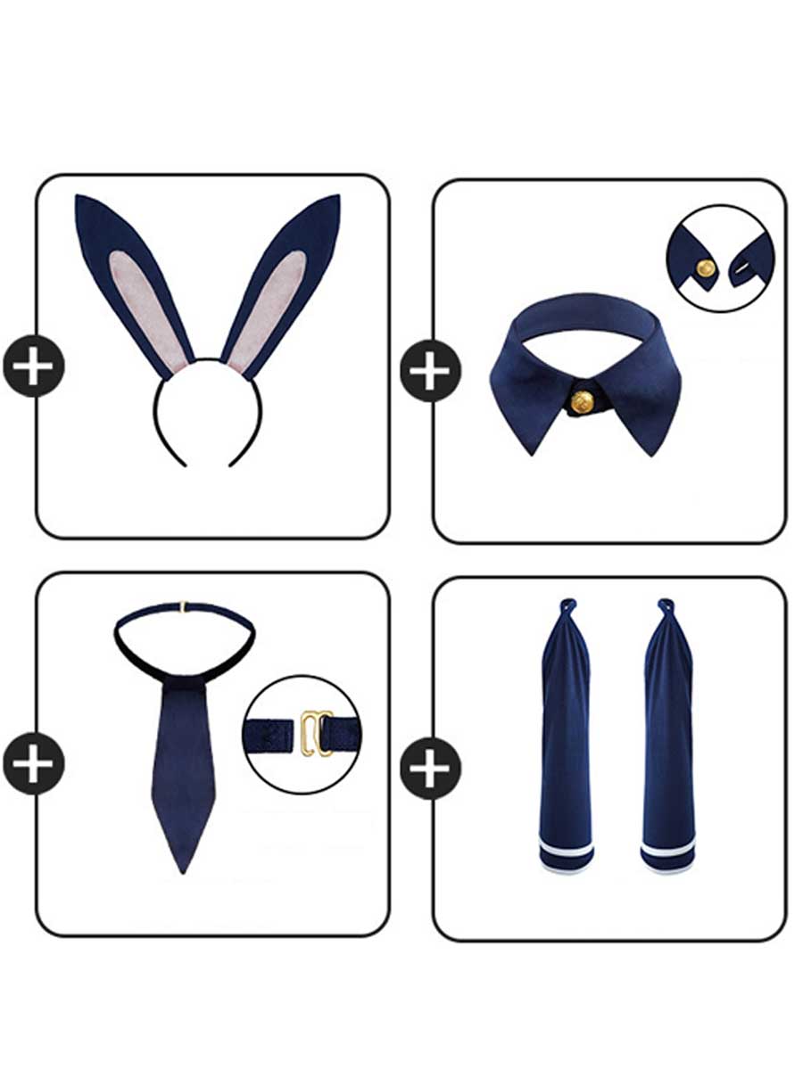 Anime Bunny Judy Costume - Sexy Cop Officer Cosplay Set blesssafe