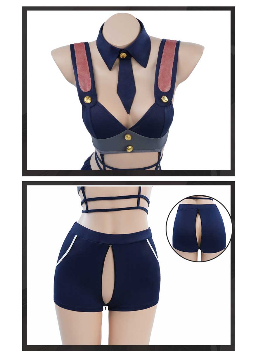 Anime Bunny Judy Costume - Sexy Cop Officer Cosplay Set blesssafe