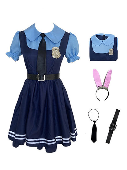Cute Police Bunny Outfit - Anime Cop Officer Uniform Set blesssafe