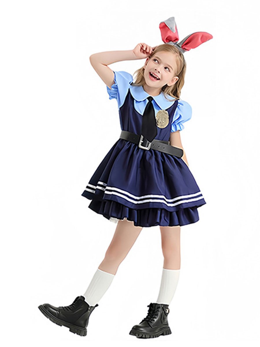 Cute Police Bunny Outfit - Anime Cop Officer Uniform Set blesssafe