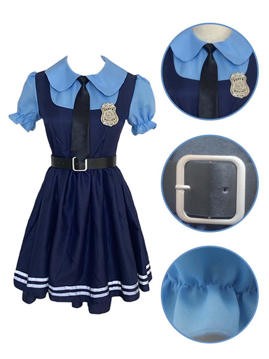 Cute Police Bunny Outfit - Anime Cop Officer Uniform Set blesssafe