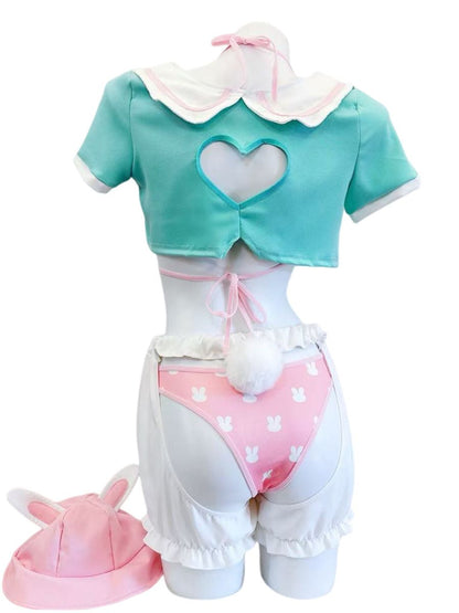 Kawaii Bunny Sailor Cosplay Outfit - School Uniform Anime Costume blesssafe