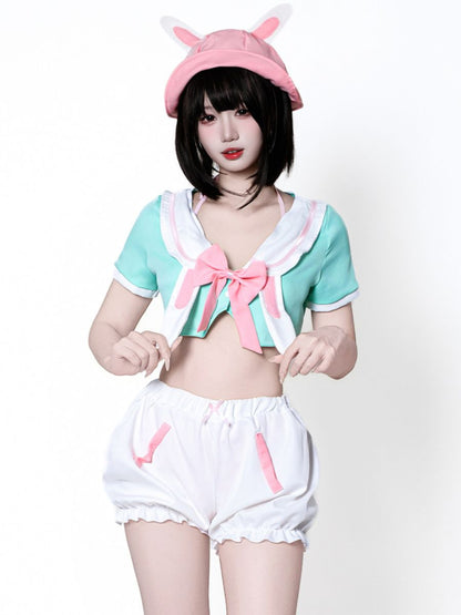 Kawaii Bunny Sailor Cosplay Outfit - School Uniform Anime Costume blesssafe