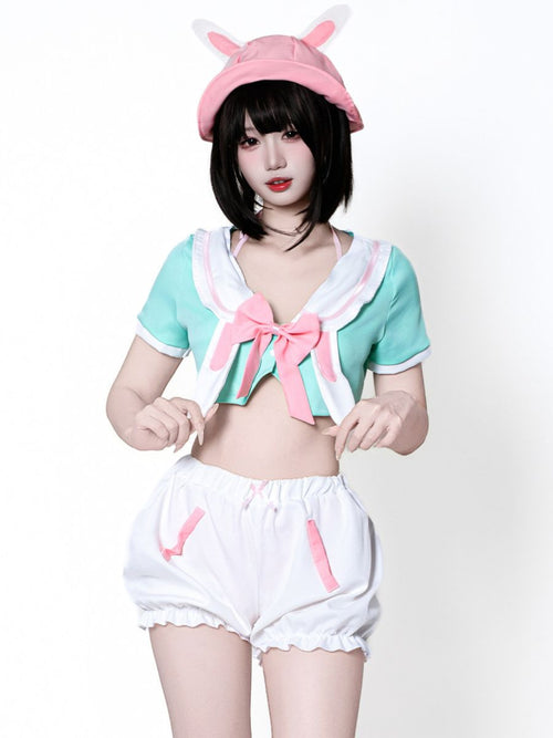 Kawaii Bunny Sailor Cosplay Outfit - School Uniform Anime Costume blesssafe