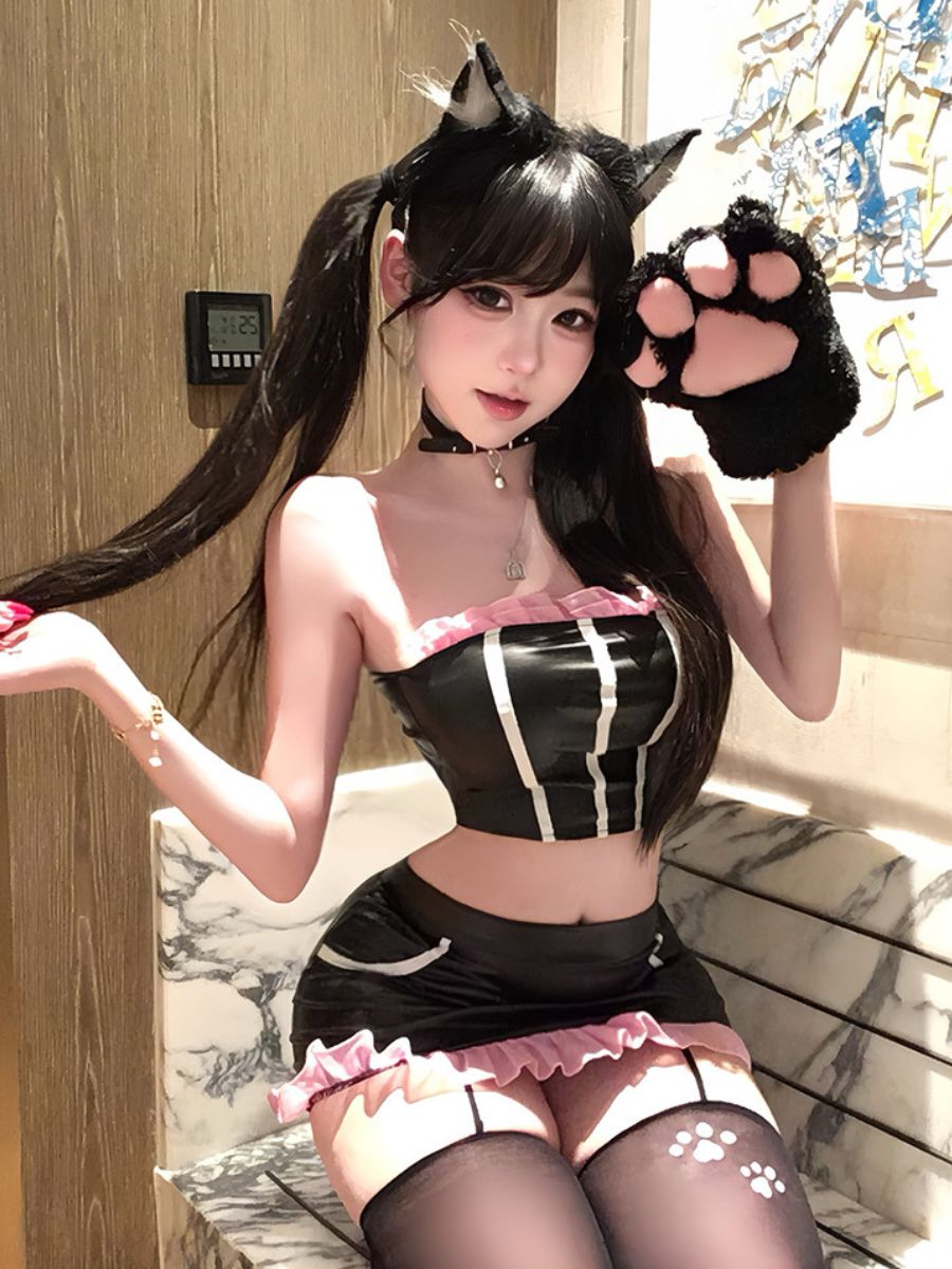 Kawaii Neko Cat Cosplay Costume blesssafe