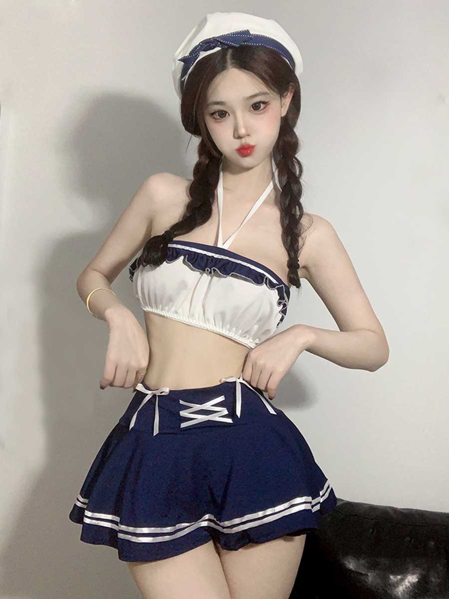 Japanese Sailor Style Uniform - Traditional Pleated JK Schoolwear Blesssafe