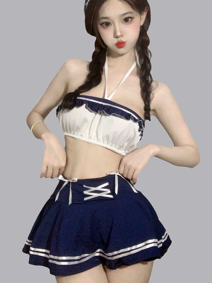 Japanese Sailor Style Uniform - Traditional Pleated JK Schoolwear Blesssafe