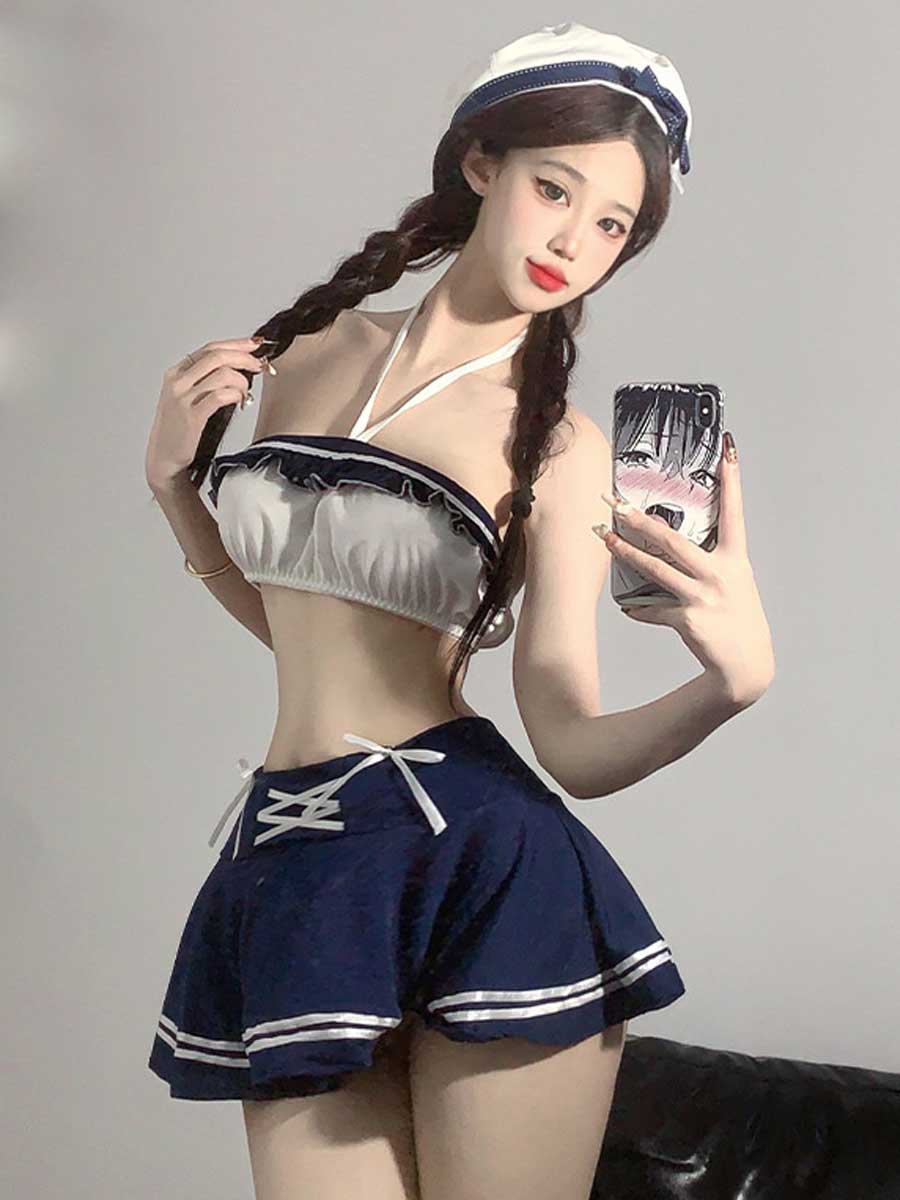 Japanese Sailor Style Uniform - Traditional Pleated JK Schoolwear Blesssafe