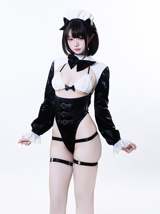 Seductive Anime Maid Detachable Bodysuit Set Blesssafe