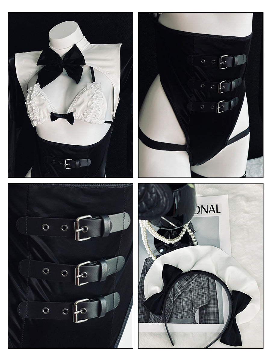 Seductive Anime Maid Detachable Bodysuit Set Blesssafe