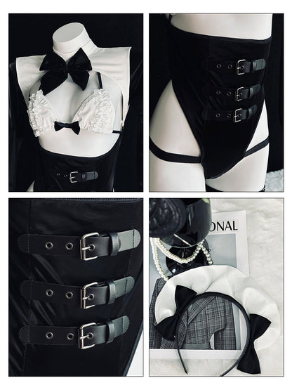 Seductive Anime Maid Detachable Bodysuit Set Blesssafe