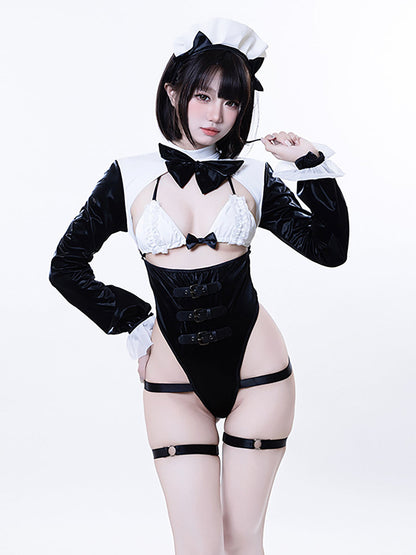 Seductive Anime Maid Detachable Bodysuit Set Blesssafe