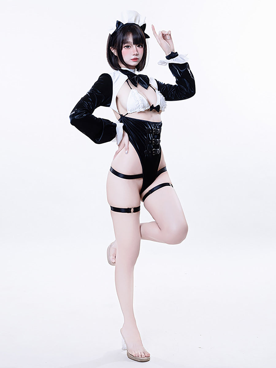 Seductive Anime Maid Detachable Bodysuit Set Blesssafe