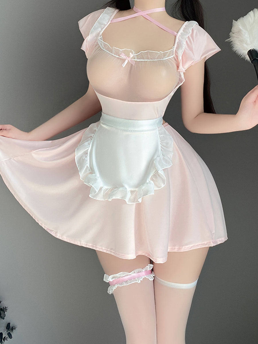 Naughty Bunny Maid Lingerie Dress - Risqué Anime Cosplay Outfit blesssafe