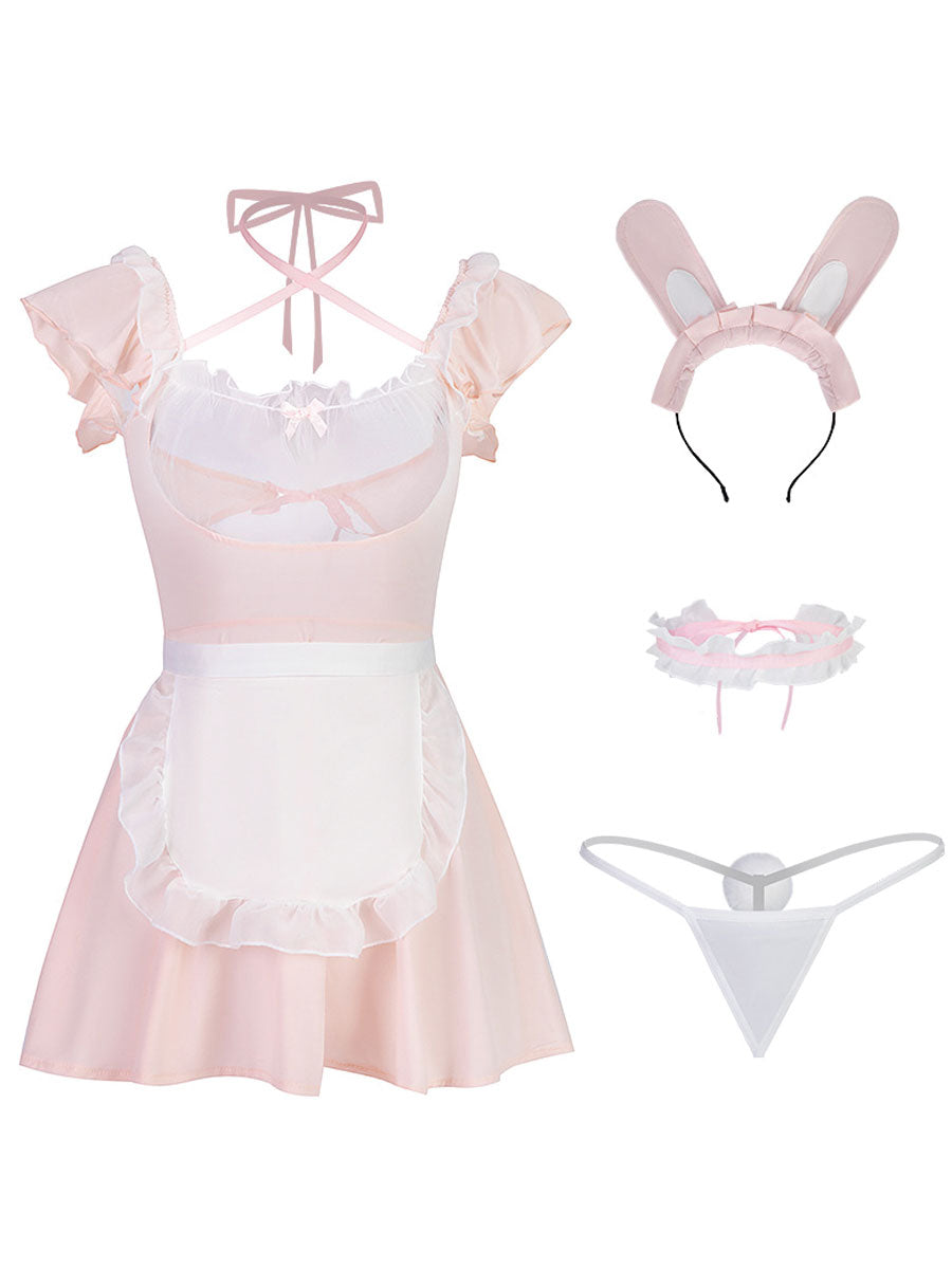 Naughty Bunny Maid Lingerie Dress - Risqué Anime Cosplay Outfit blesssafe