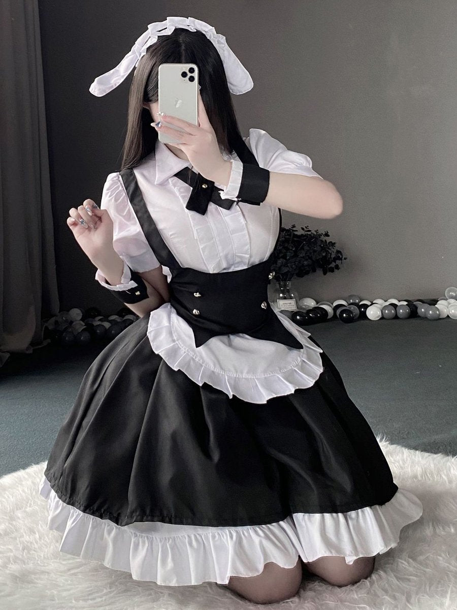 Japanese Maid Cosplay Costume Outfit Set Blesssafe