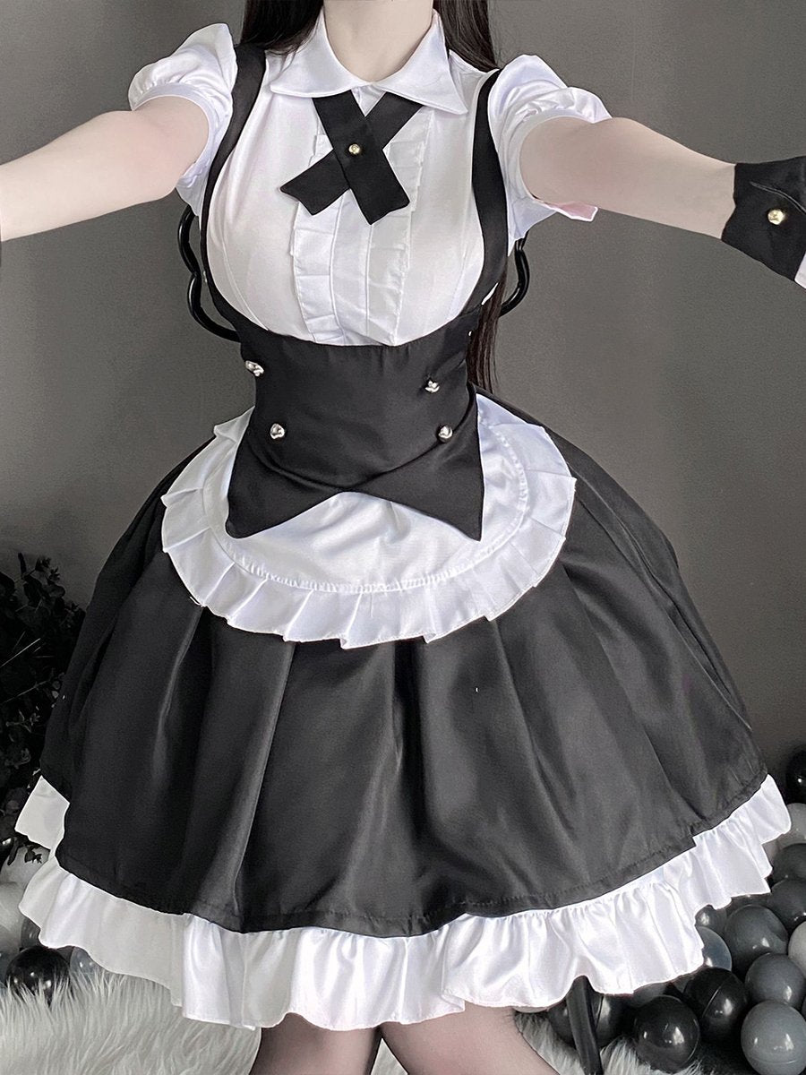 Japanese Maid Cosplay Costume Outfit Set Blesssafe