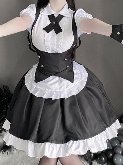 Japanese Maid Cosplay Costume Outfit Set Blesssafe