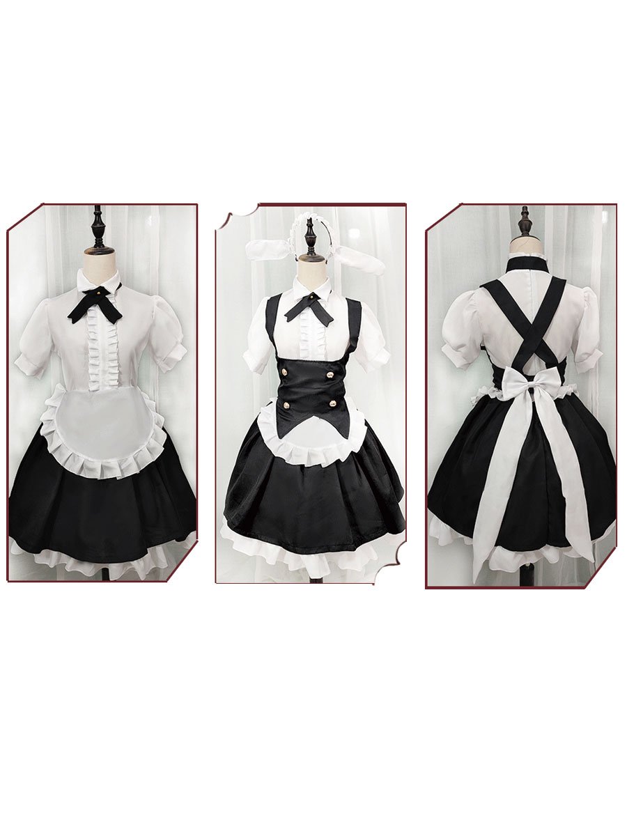 Japanese Maid Cosplay Costume Outfit Set Blesssafe