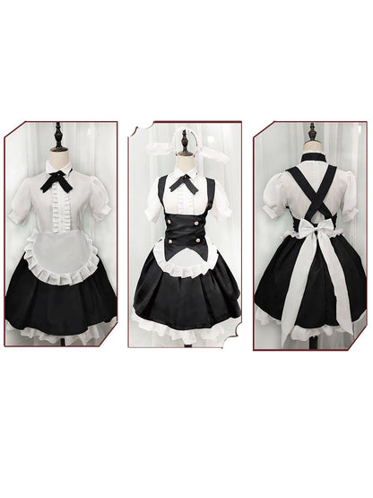 Japanese Maid Cosplay Costume Outfit Set Blesssafe
