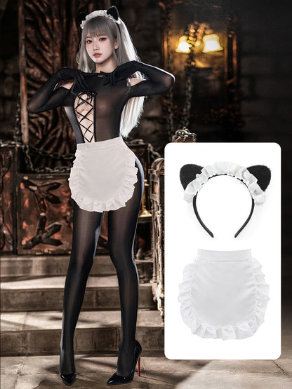 Enchanting Fantasy Maid Apron Costume Set Blesssafe
