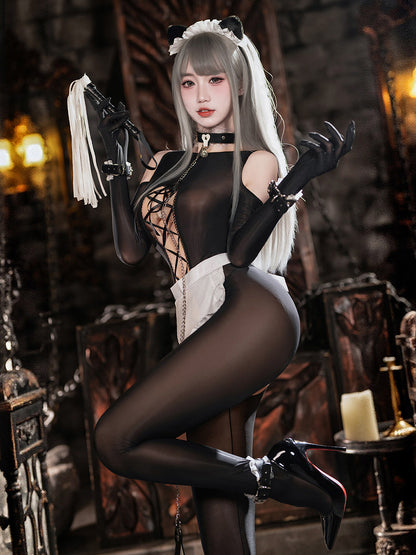 Enchanting Fantasy Maid Apron Costume Set Blesssafe