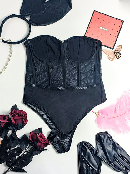 Bunny Strapless Bodysuit w/ Cloak - Anime Fantasy Heroine Outfit blesssafe