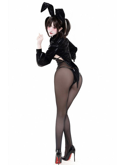 Tuxedo Style Bunny Cosplay Lingerie - Classic Gentleman Outfit blesssafe