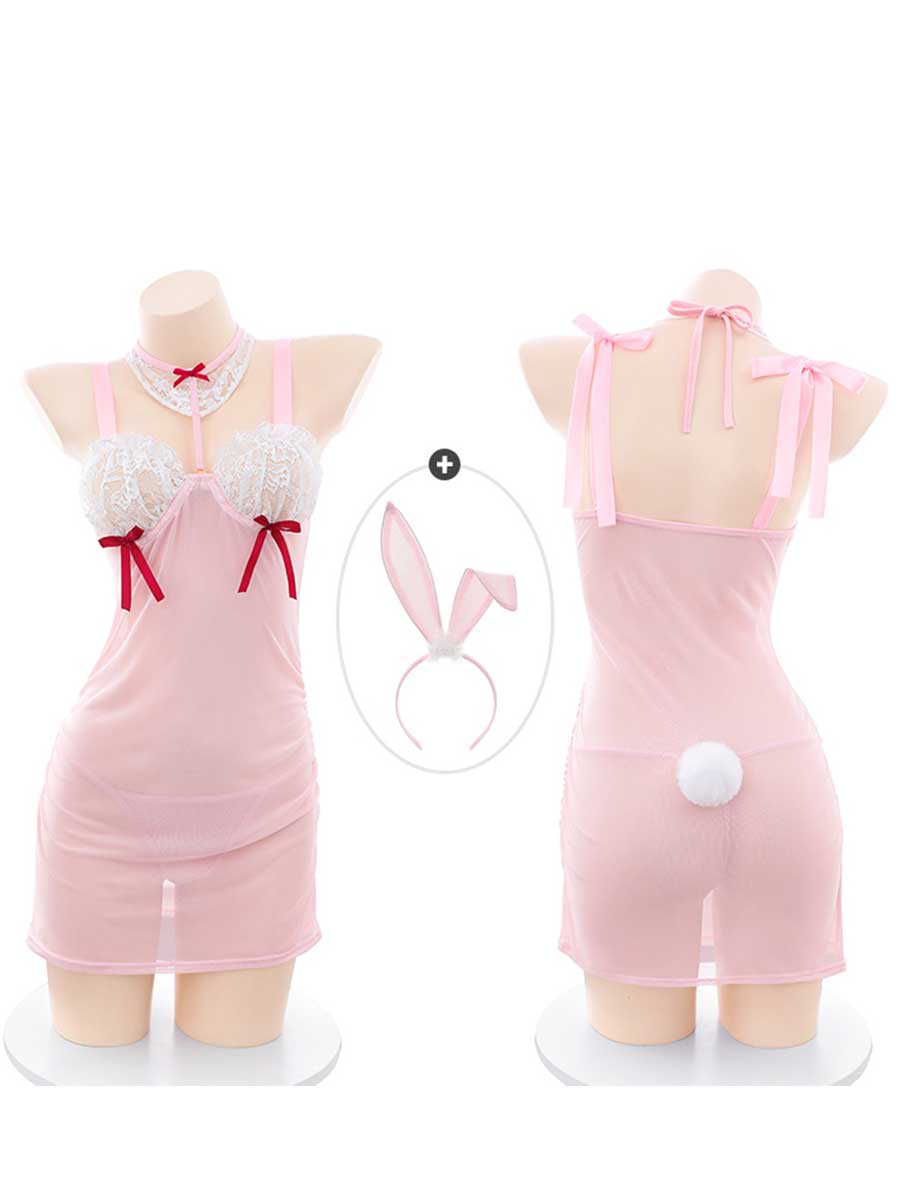 Plus Size Bunny Cosplay Lingerie Dress - Full Figure Anime Outfit blesssafe