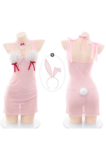 Plus Size Bunny Cosplay Lingerie Dress - Full Figure Anime Outfit blesssafe