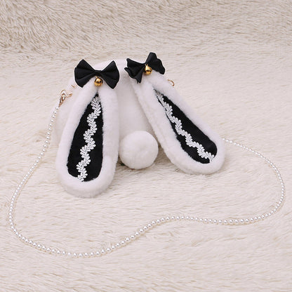 Plush Lolita Bunny Bag Crossbody Rabbit Handbag for Easter blesssafe