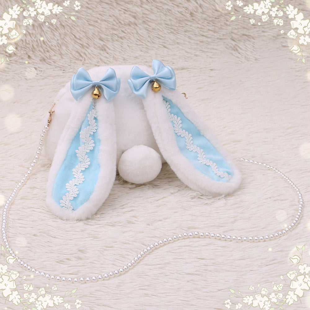 Plush Lolita Bunny Bag Crossbody Rabbit Handbag for Easter blesssafe