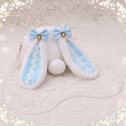 Plush Lolita Bunny Bag Crossbody Rabbit Handbag for Easter blesssafe