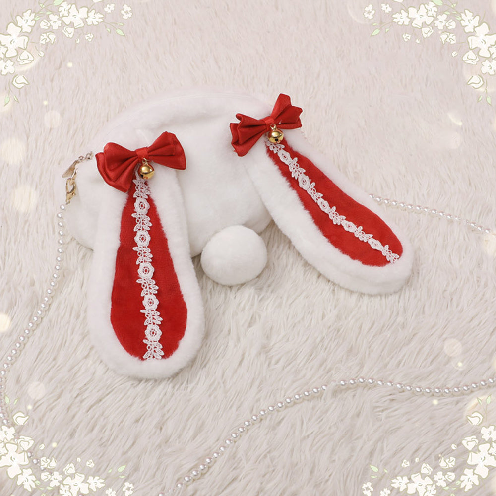 Plush Lolita Bunny Bag Crossbody Rabbit Handbag for Easter blesssafe