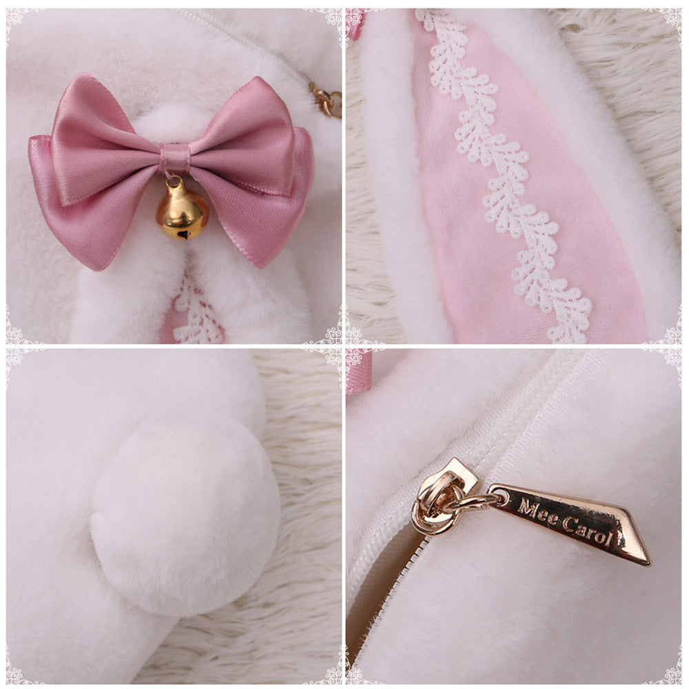 Plush Lolita Bunny Bag Crossbody Rabbit Handbag for Easter blesssafe