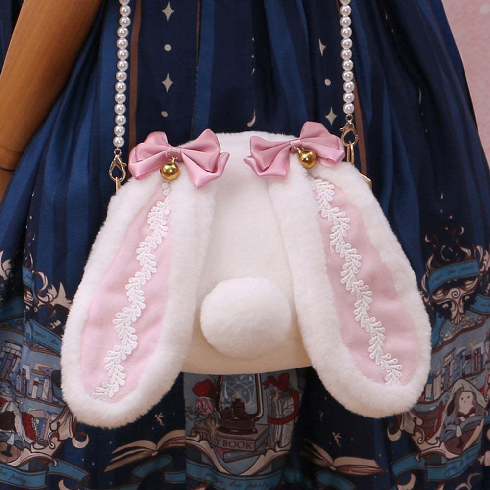 Plush Lolita Bunny Bag Crossbody Rabbit Handbag for Easter blesssafe