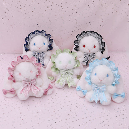Plush Lolita Bunny Bag Crossbody Lace Bowkont Rabbit Handbag for Easter blesssafe