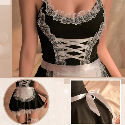 Anime Lolita Maid Lace Cosplay Dress Bedroom Costume Set Blesssafe