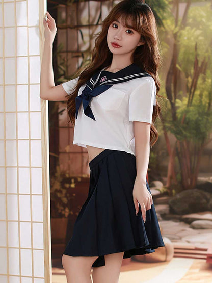 Classic Japanese Uniform for Women - Traditional Pleated JK Suit Blesssafe