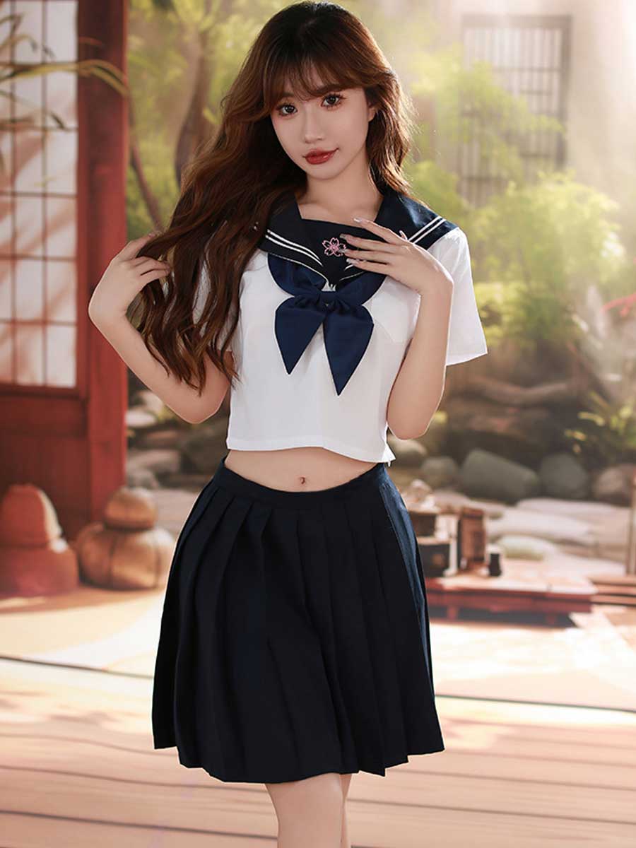 Classic Japanese Uniform for Women - Traditional Pleated JK Suit Blesssafe